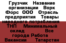 Грузчик › Название организации ­ Ворк Форс, ООО › Отрасль предприятия ­ Товары народного потребления (ТНП) › Минимальный оклад ­ 25 000 - Все города Работа » Вакансии   . Татарстан респ.